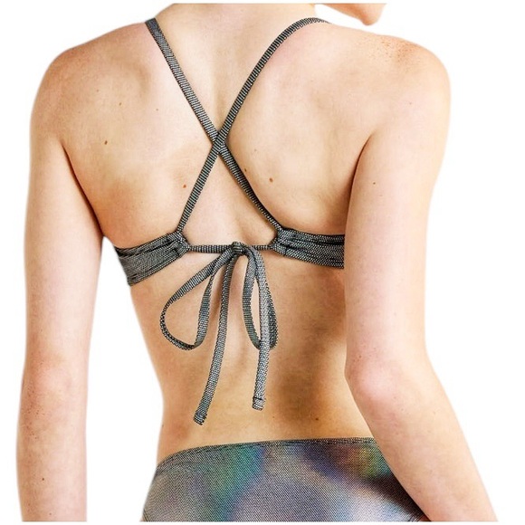 No Boundaries NOBO Hologenic Dot Bikini Set Juniors Size Small 3-5 - Picture 2 of 16